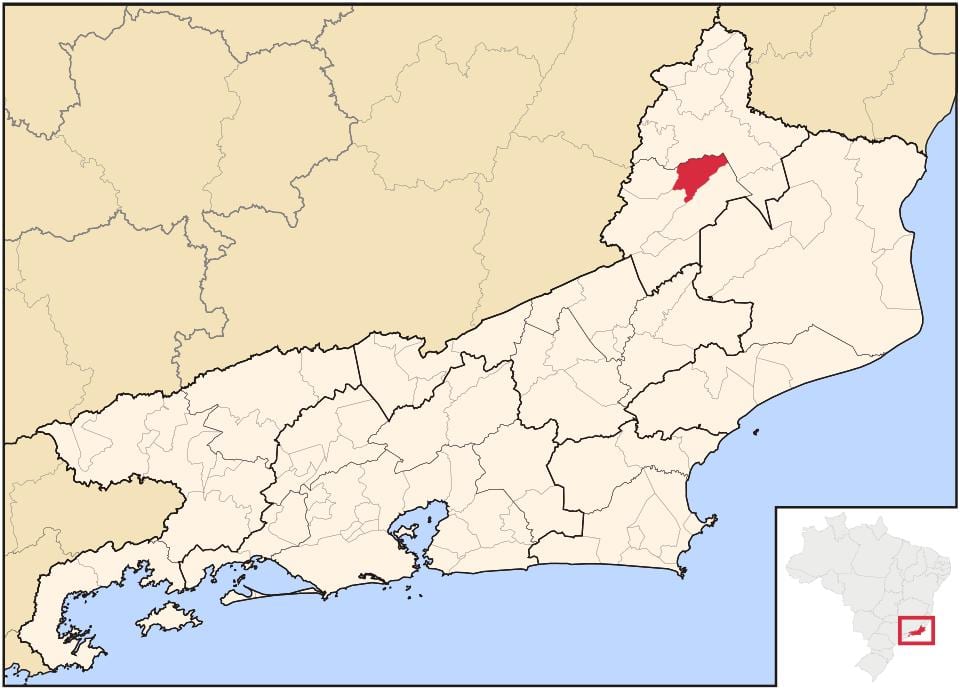 Mapa de São José de Ubá
