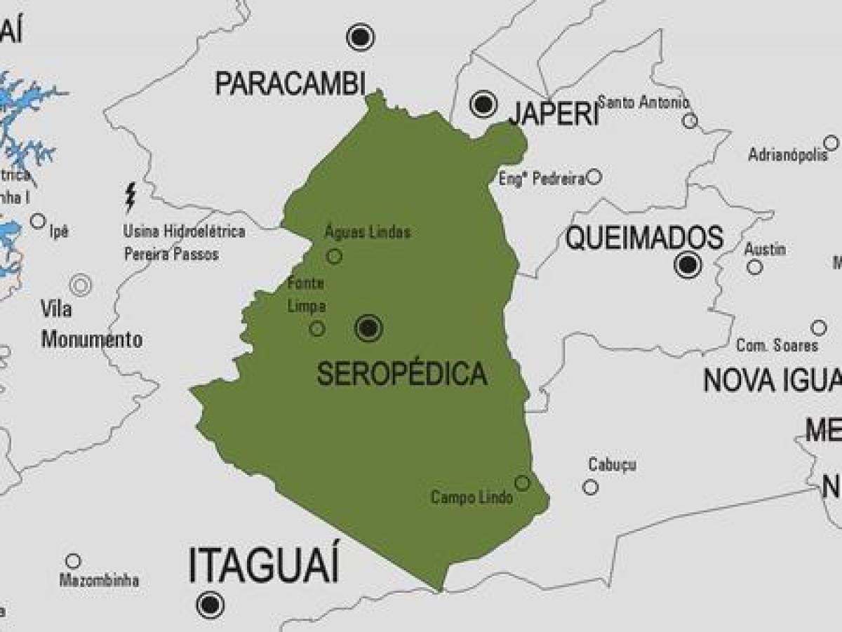 Mapa de Seropédica municipio
