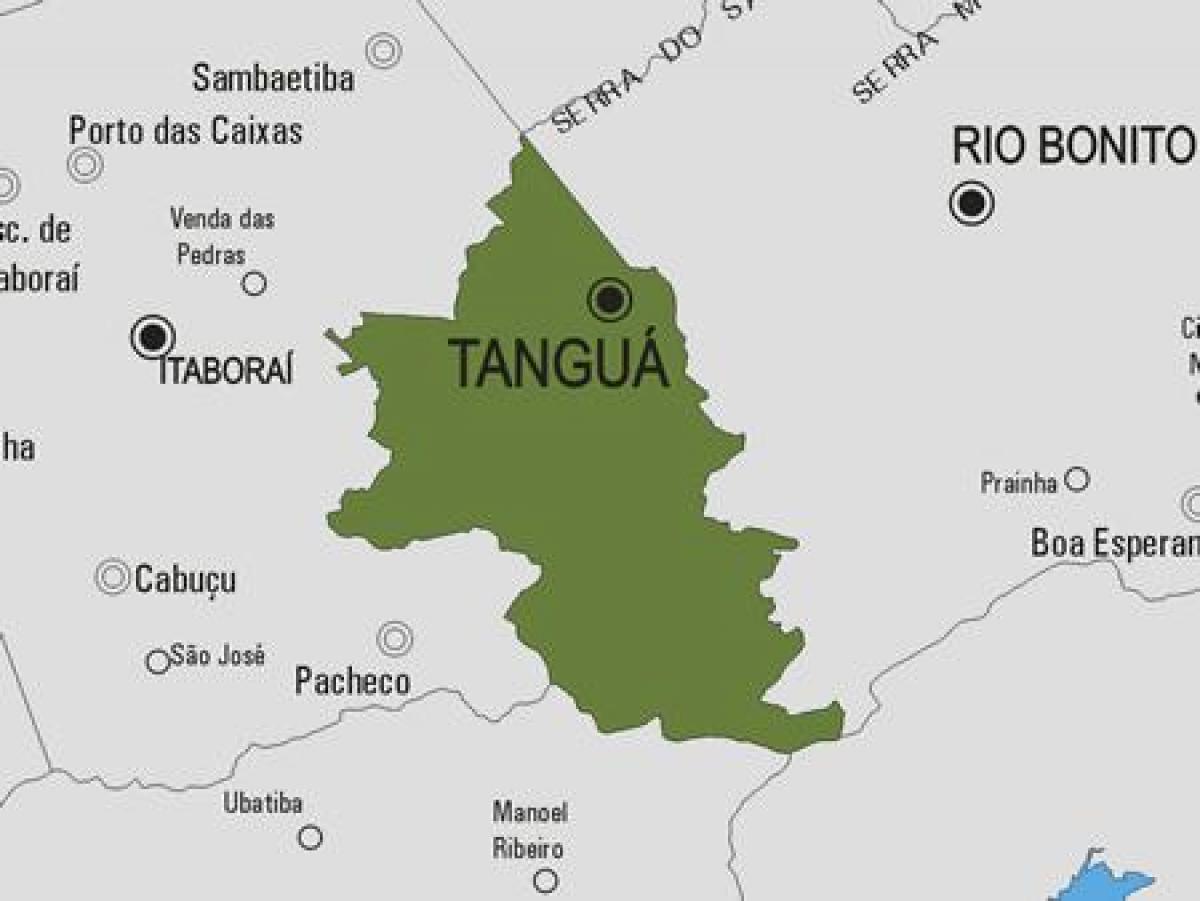 Mapa de Tanguá municipio