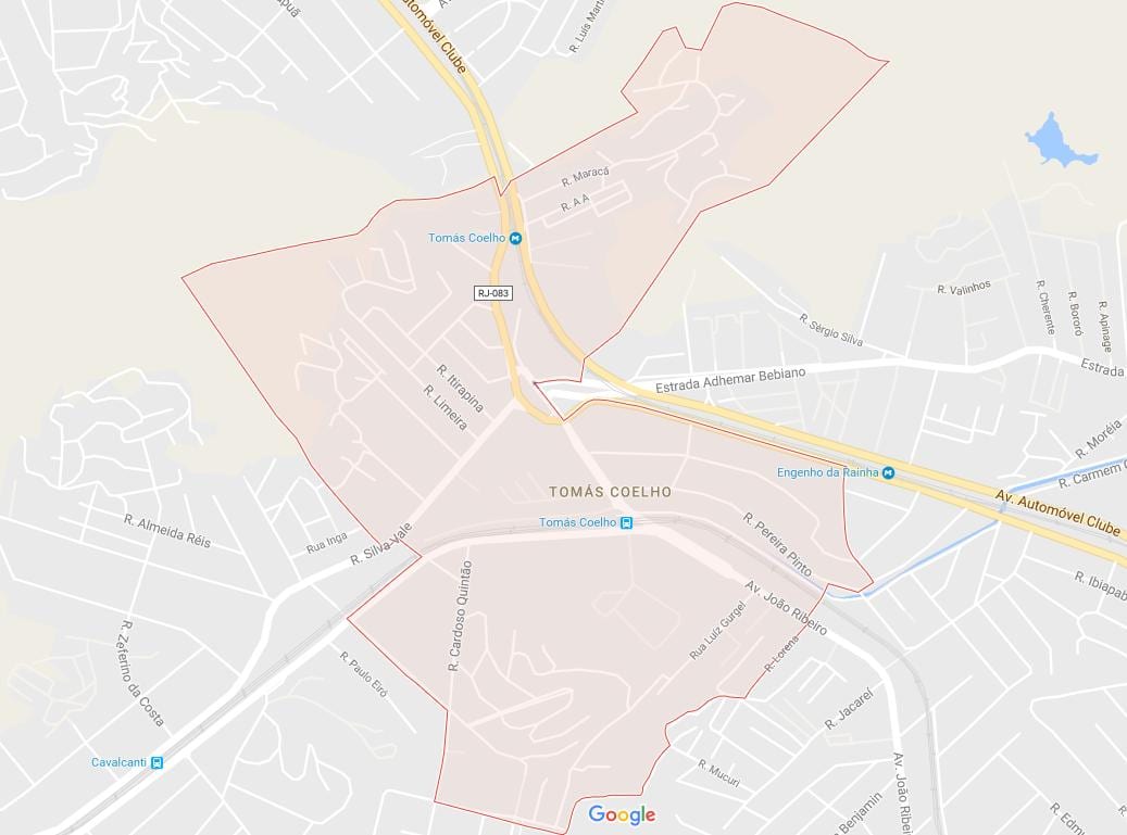 Mapa de Tomás Coelho