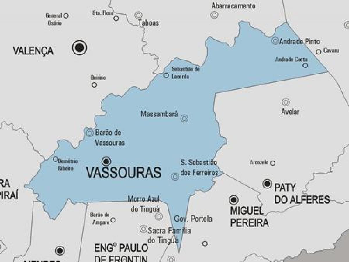 Mapa de Varre-Sai municipio