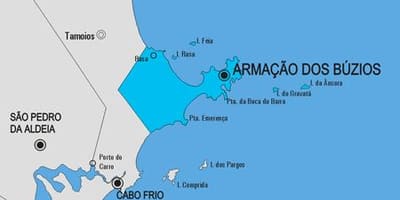 Mapa de Armação dos Búzios municipio
