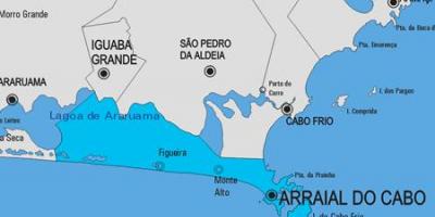 Mapa de Arraial do Cabo municipio