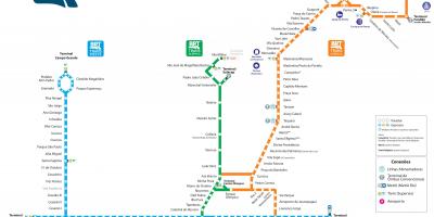 Mapa de BRT de Río de Janeiro