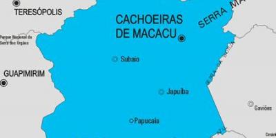 Mapa de Cachoeiras de Macacu municipio