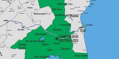 Mapa de Carapebus municipio