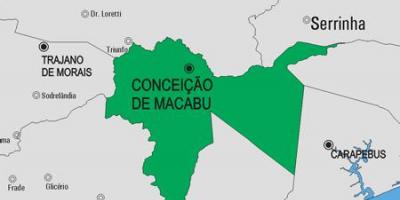 Mapa de Conceição de Macabu municipio