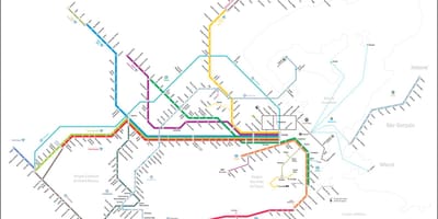 Mapa de BRT de autobuses de Río de Janeiro