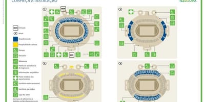 Mapa del estadio del olympique de río de janeiro