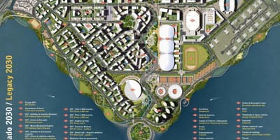 Mapa del parque Olímpico legado