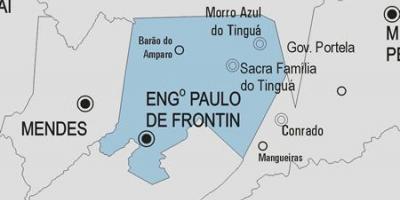 Mapa de Engenheiro Paulo de Frontin municipio