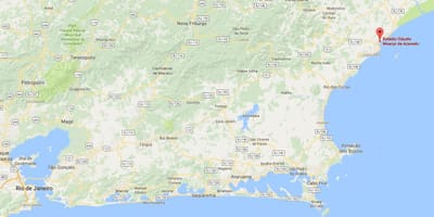 Mapa del estadio de Cláudio Moacyr de Azevedo