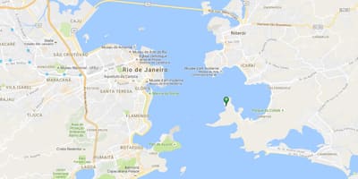 Mapa de la playa de Adão
