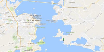 Mapa de la playa de Forte Imbuí