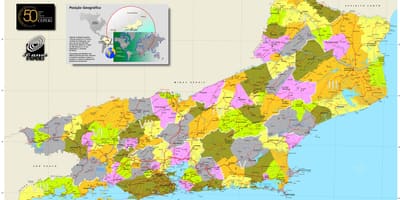 Mapa de los municipios en Río de Janeiro