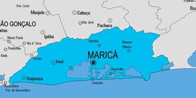 Mapa de Maricá municipio