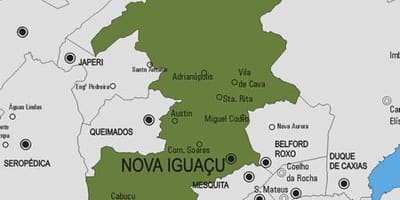 Mapa de Nova Iguaçu municipio