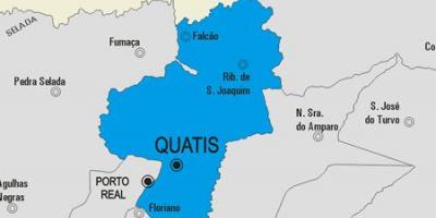 Mapa de Quatis municipio