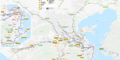 Mapa de Río de Janeiro de transporte