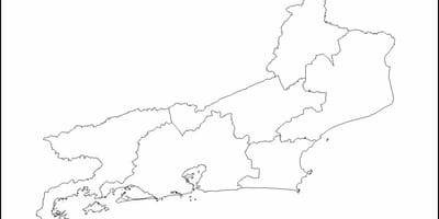 Mapa de Río de Janeiro virgen