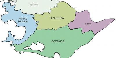 Mapa de las Regiones Niterói