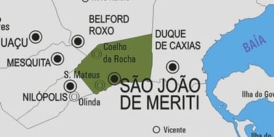 Mapa de São João de Meriti municipio