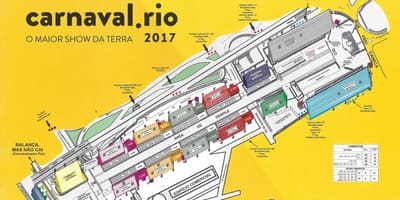 Mapa de Sambódromo Marquês de Sapucaí