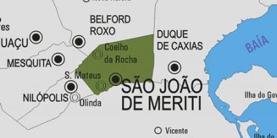 Mapa de São João de Meriti municipio